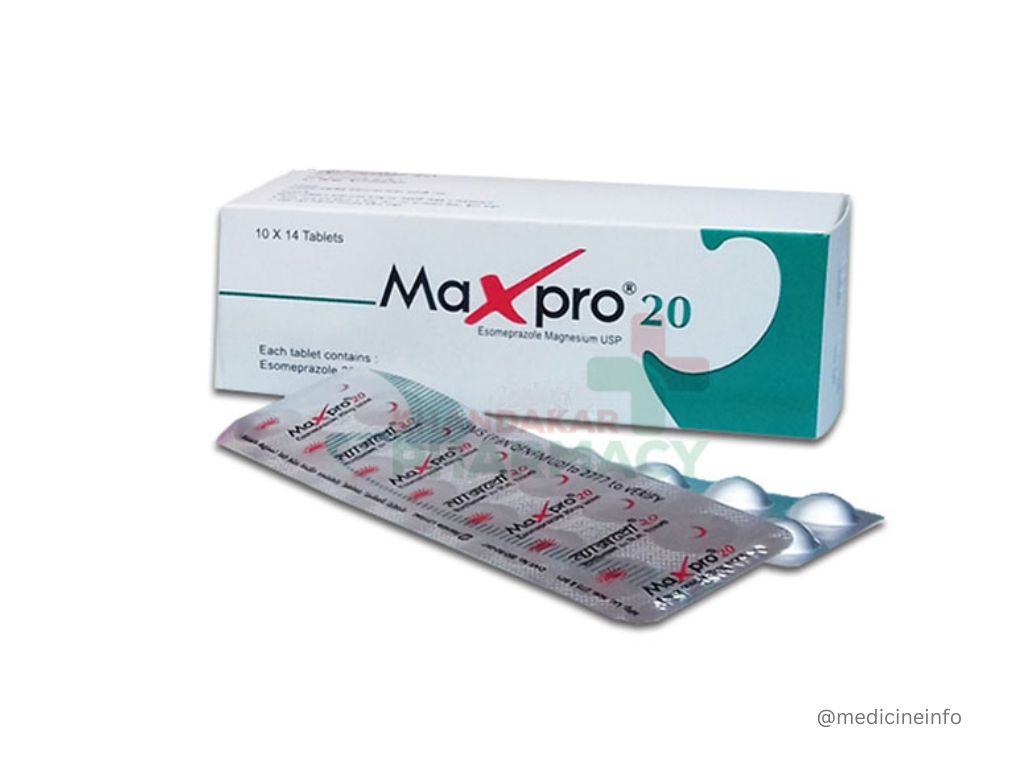Maxpro 20 Mg Tablet | ম্যাক্সপ্রো ২০ মি.গ্রা. ট্যাবলেট: Benefits & Uses