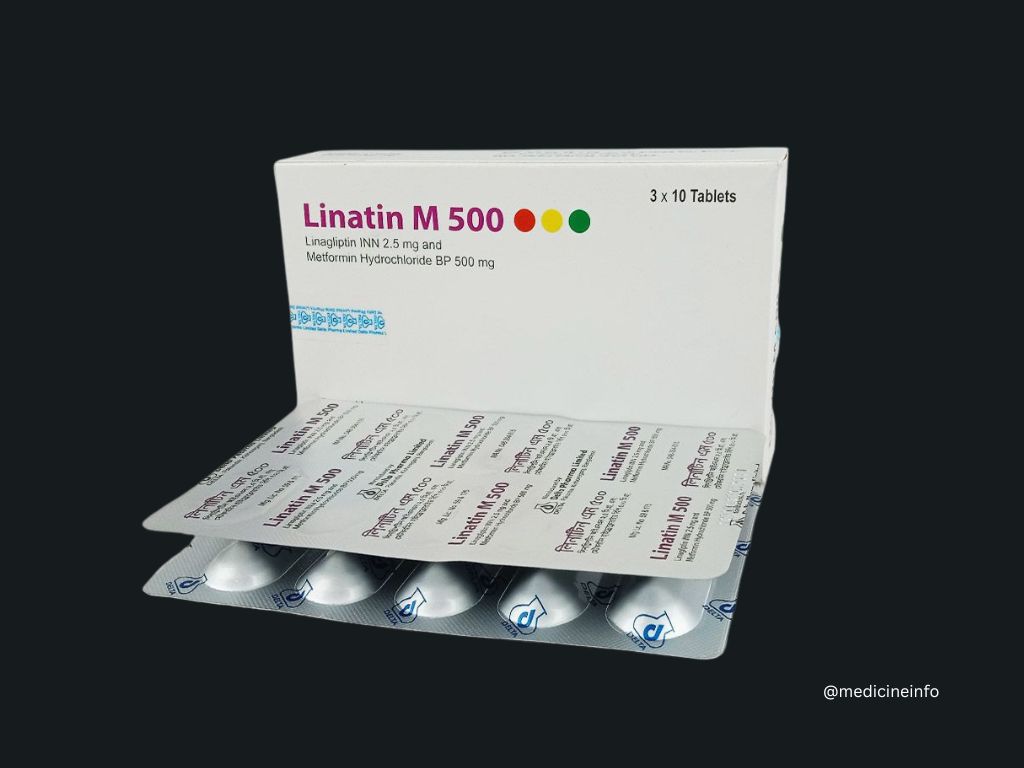 Linatin M 2.5 Mg+500 Mg Tablet | লিনাটিন এম ২.৫ মি.গ্রা. ট্যাবলেট 