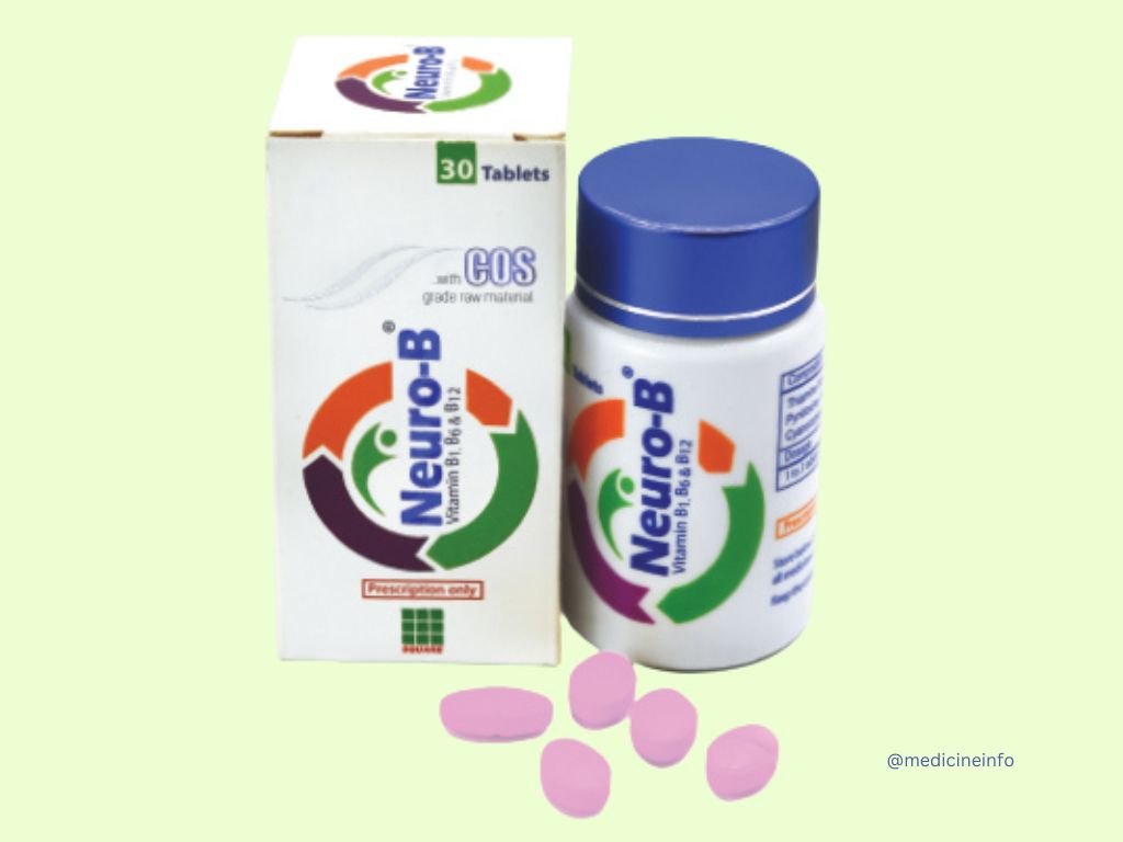 Neuro-B 100 mg+200 mg+200 mcg Tablet | নিউরো-বি ১০০ মি.গ্রা.+২০০ মি.গ্রা.+২০০ এমসিজি ট্যাবলেট