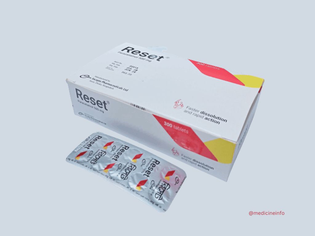 Reset 500 Mg Tablet | রিসেট ৫০০ মি.গ্রা. ট্যাবলেট